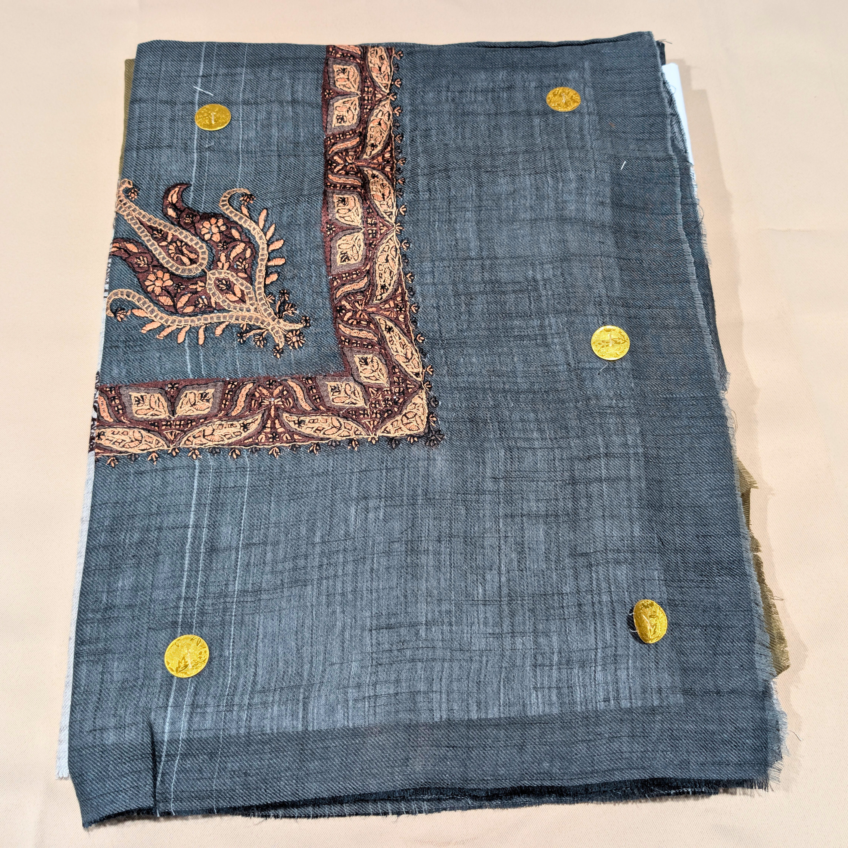 Keffiyeh Scarf with Embroidery