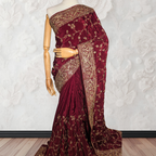 Maroon Banarasi