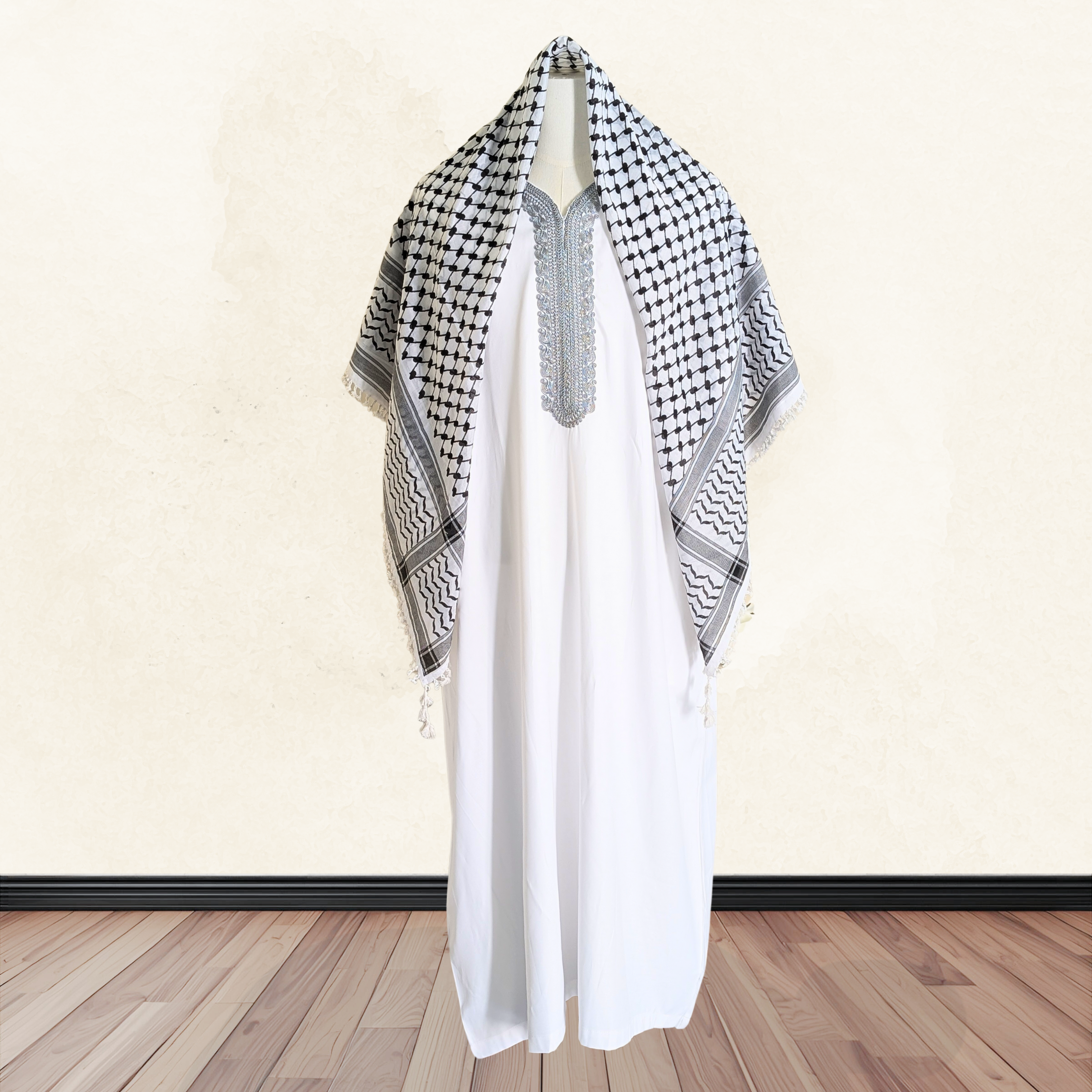 Moroccan Thobe in White
