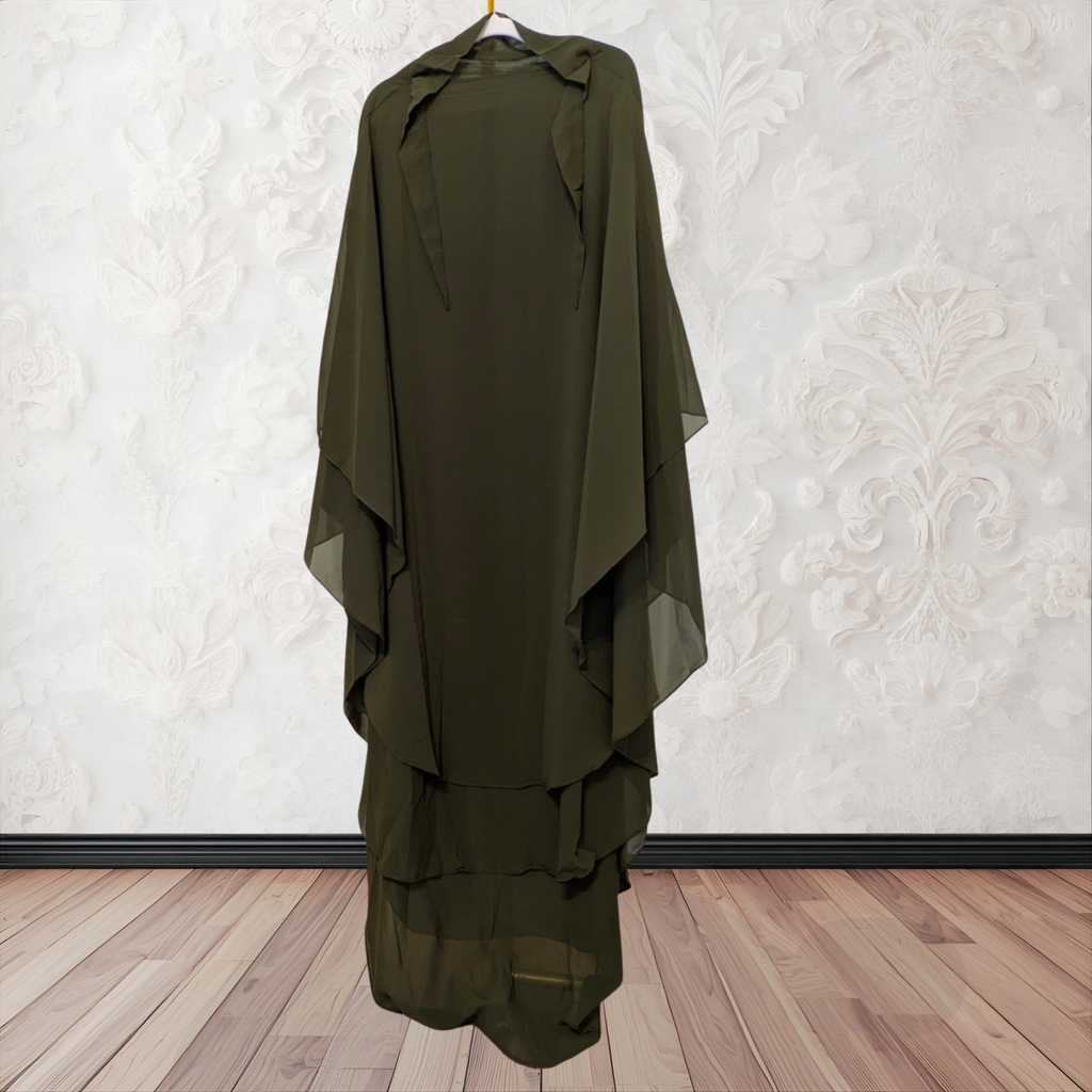 Duaa Khimar (Double layer large Chiffon)