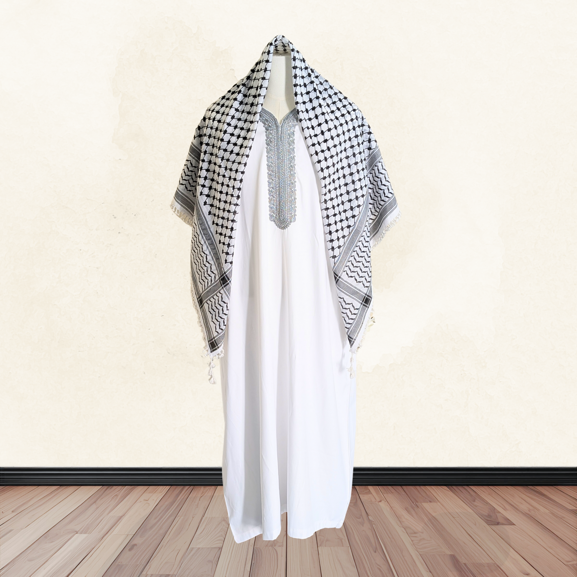 Moroccan Thobe in White