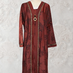 Orchin Abaya in Red