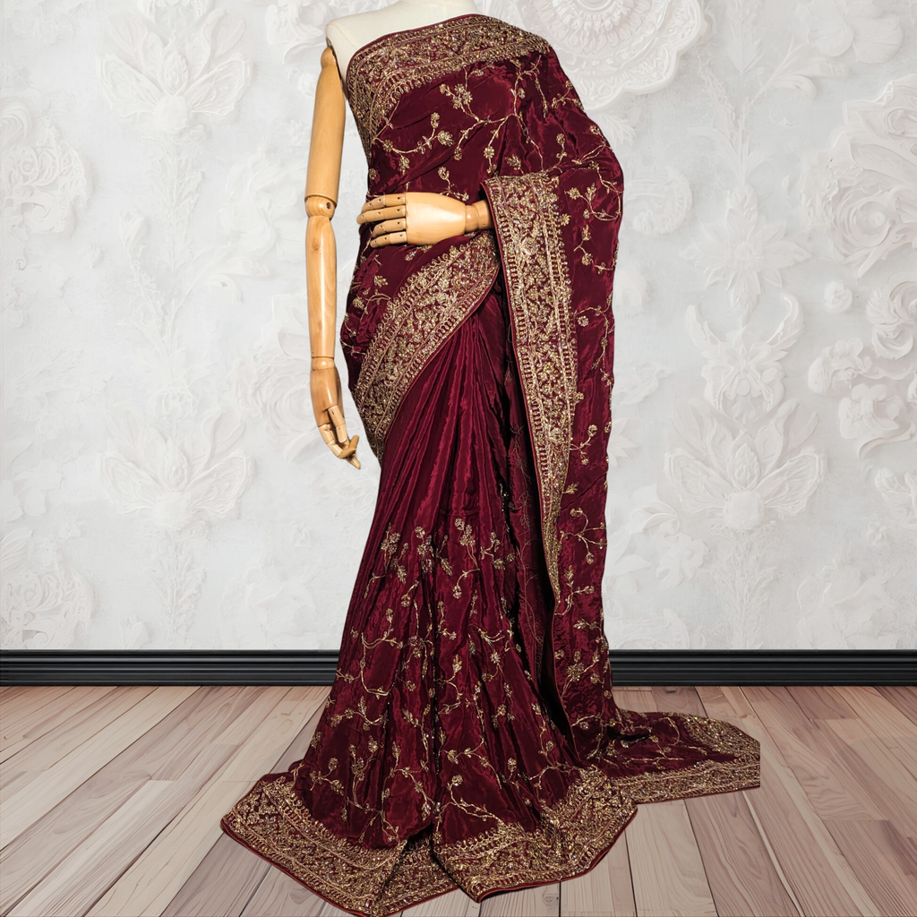 Maroon Banarasi