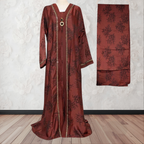 Orchin Abaya in Red