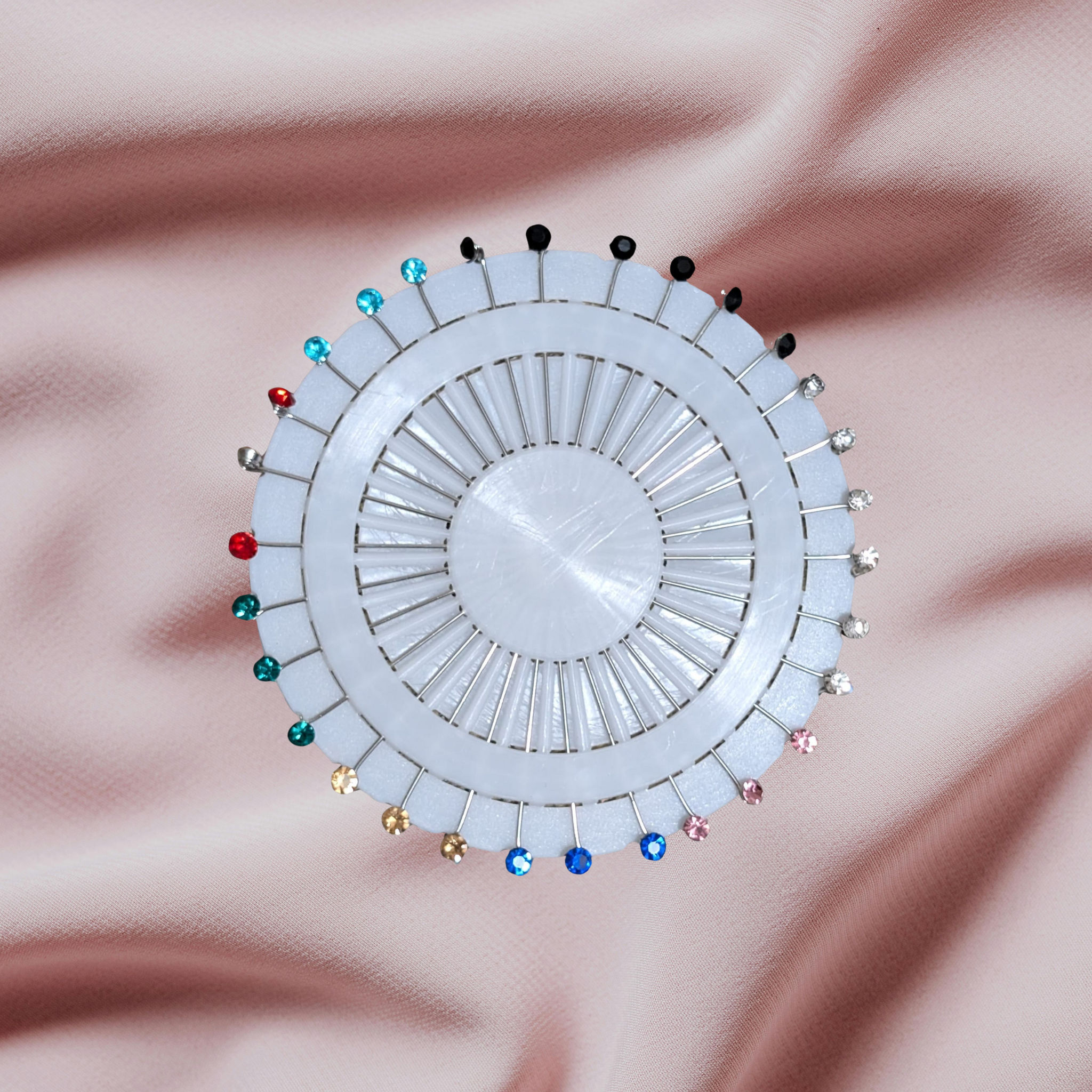 Colorful Crystal Glass Head Pins