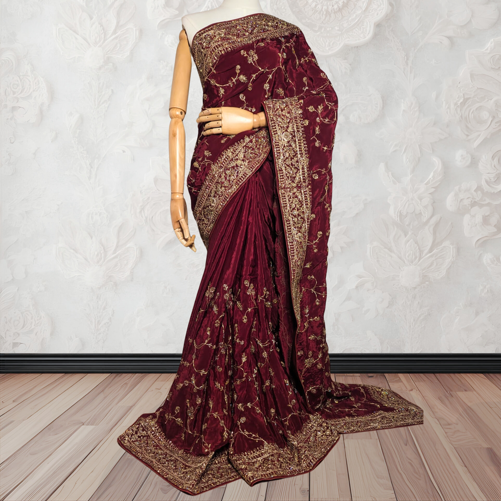 Maroon Banarasi