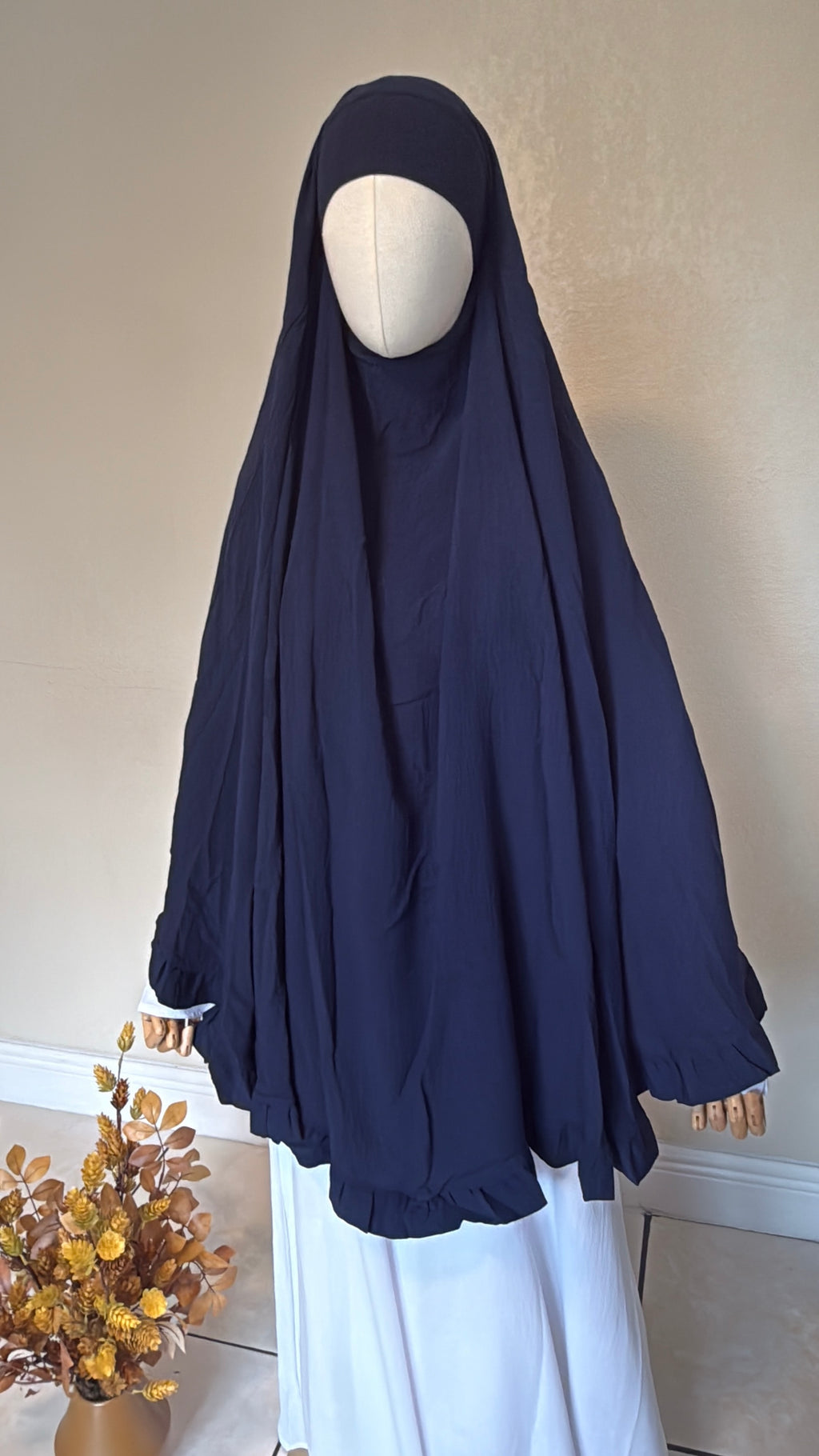 Saafiyah Khimar in Midnight Navy