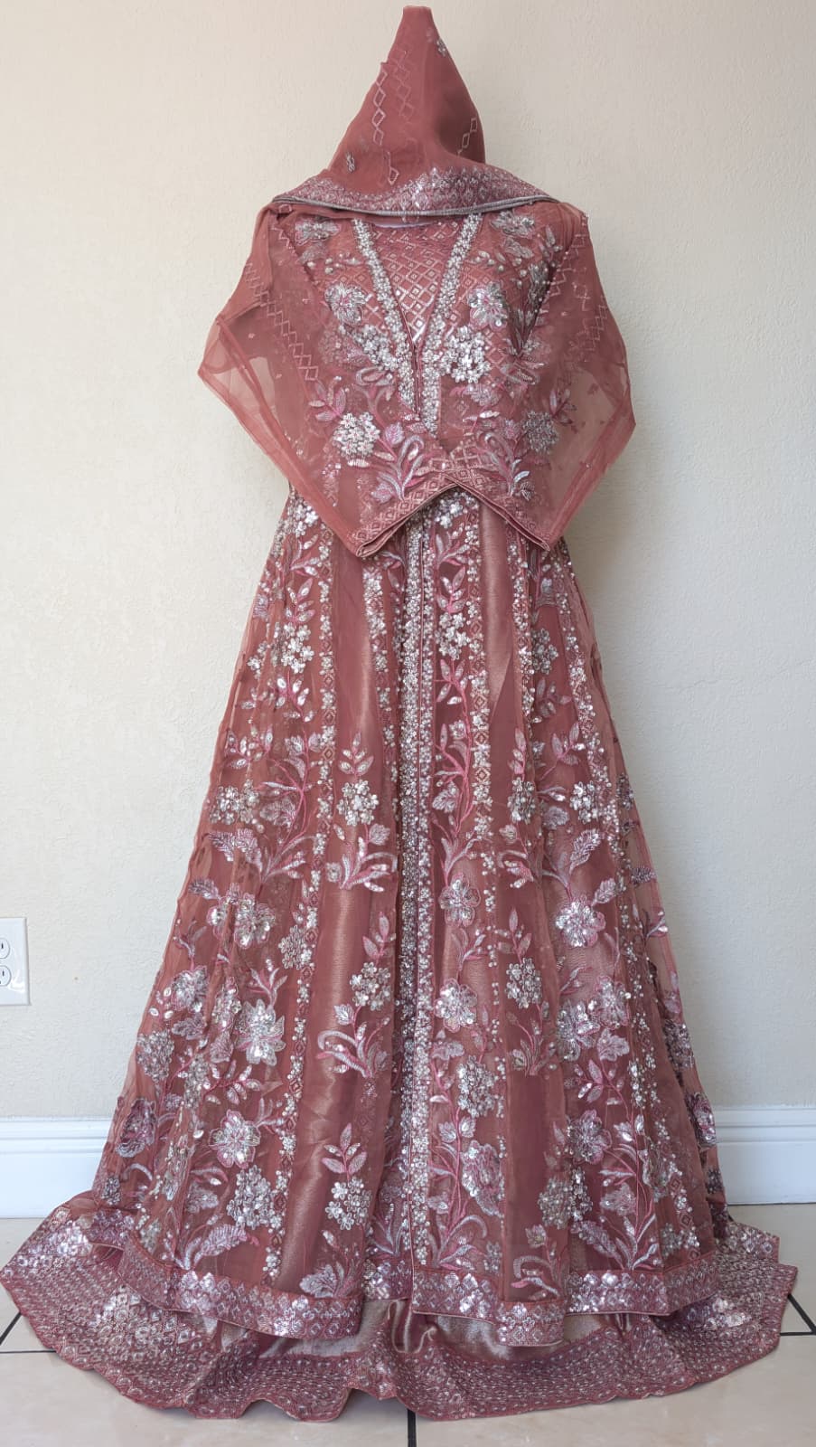 Floral Anarkali dress