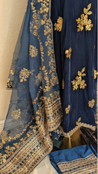 Velvet shelowar kameez