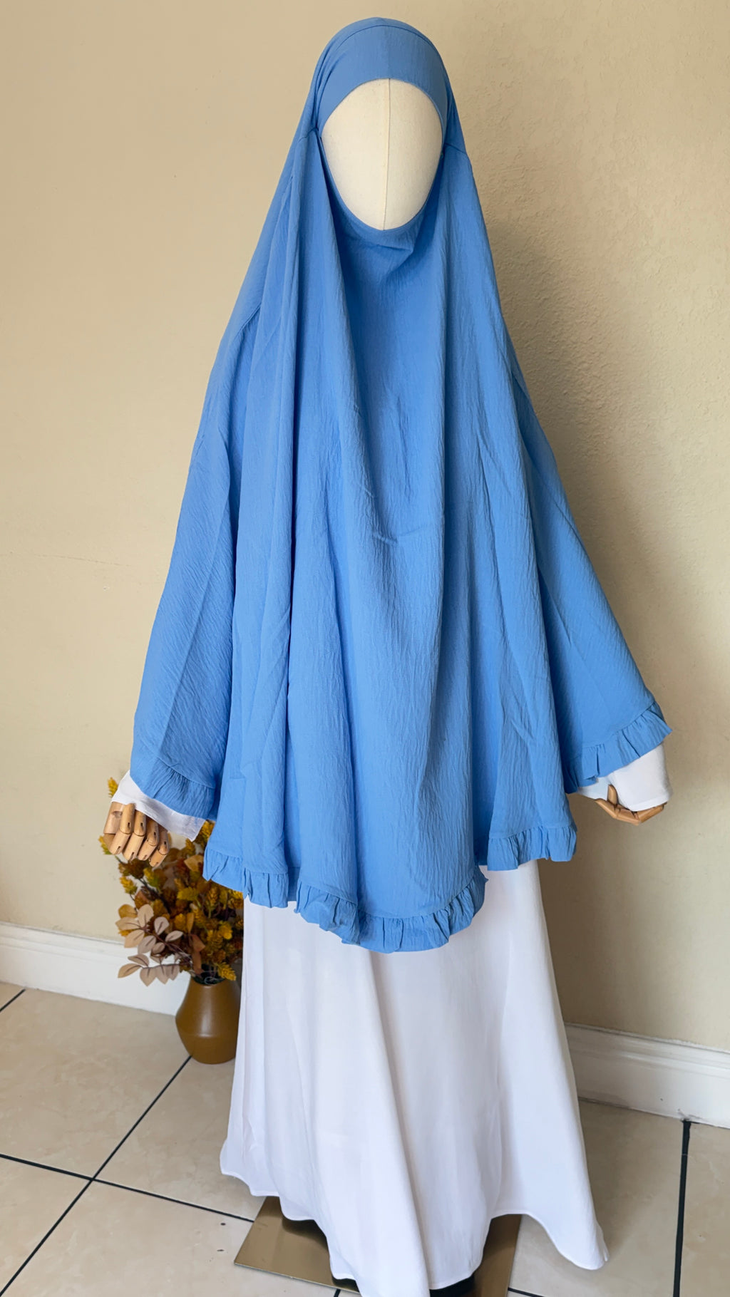 Saafiyah Khimar in Light Blue