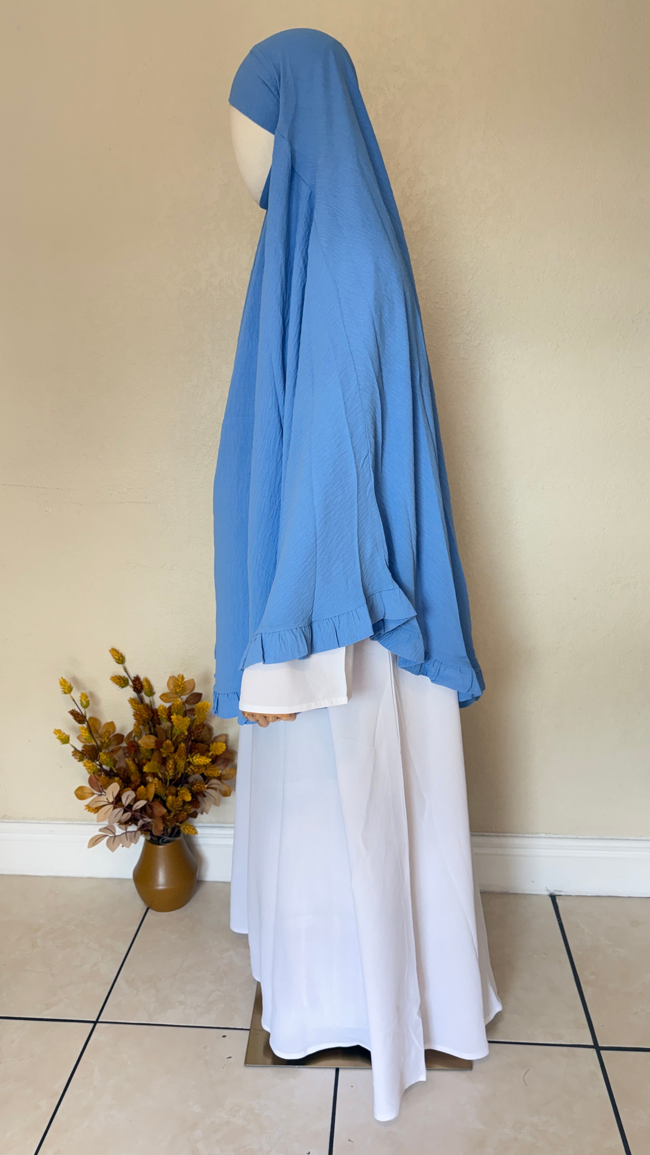 Saafiyah Khimar in Light Blue