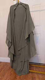 Duaa Khimar (Double layer large Chiffon)