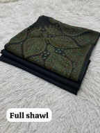 Winter Kurta Set with Embroidered Kashmiri-Style Shawl