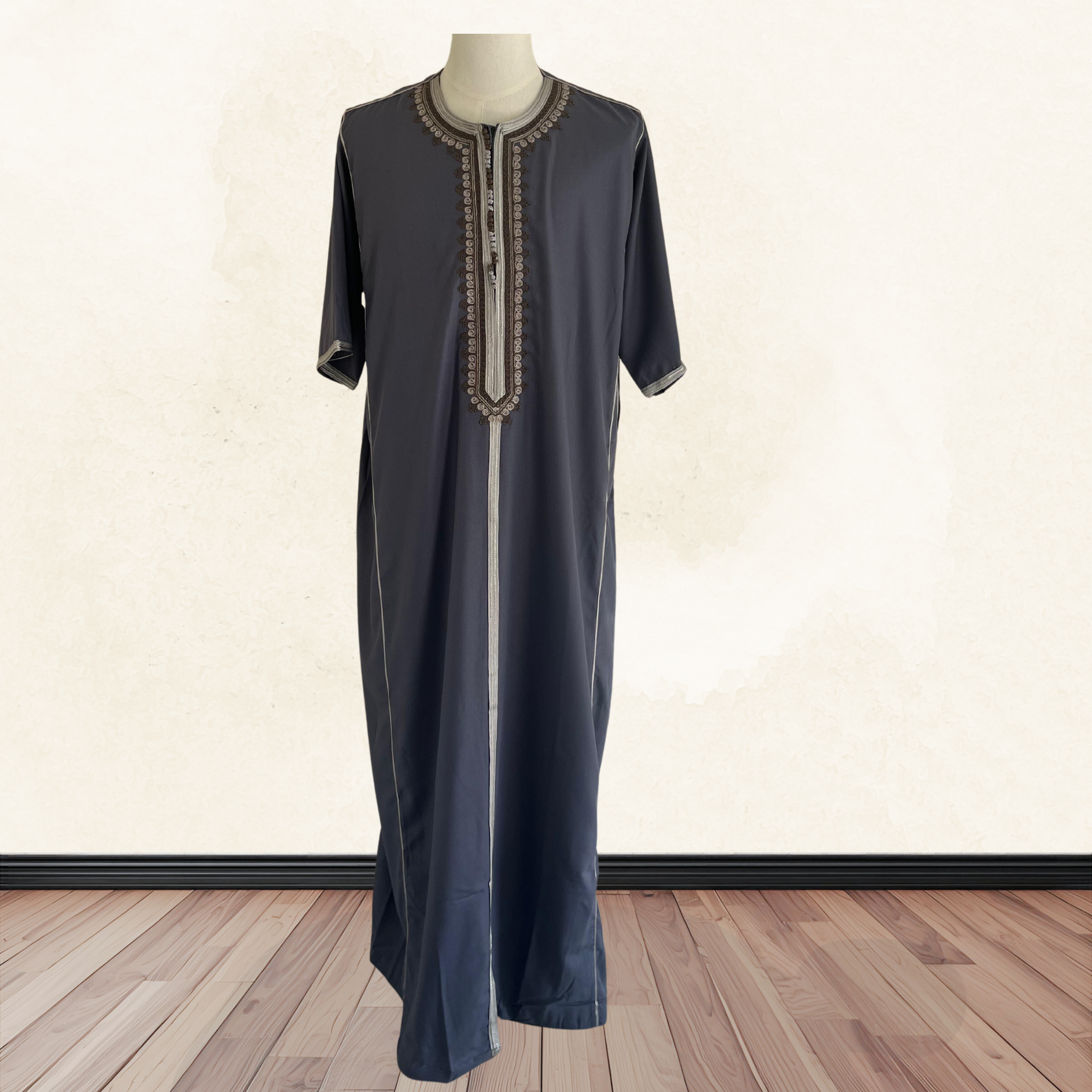 Moroccan Thobe in Gray