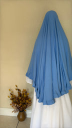 Saafiyah Khimar in Light Blue