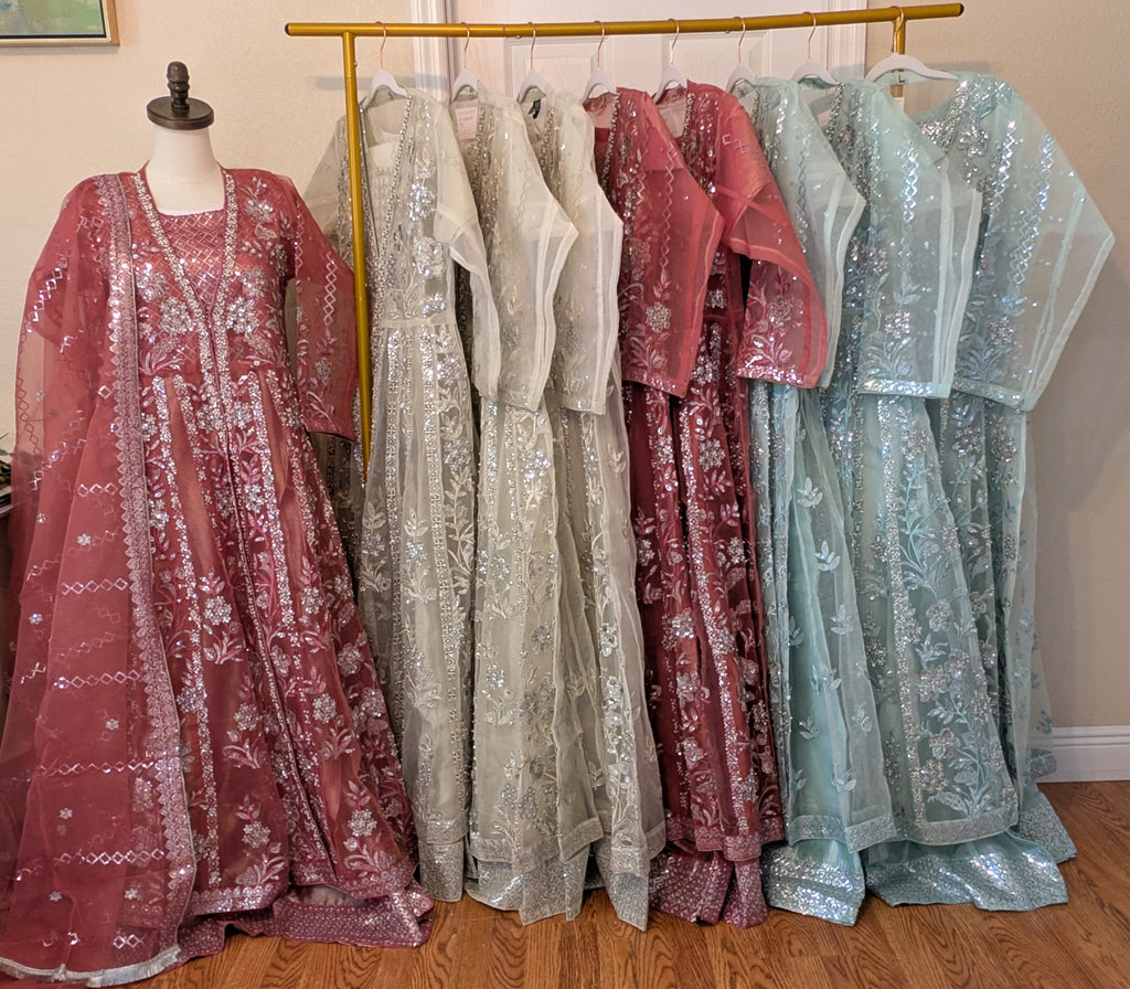 Floral Anarkali dress