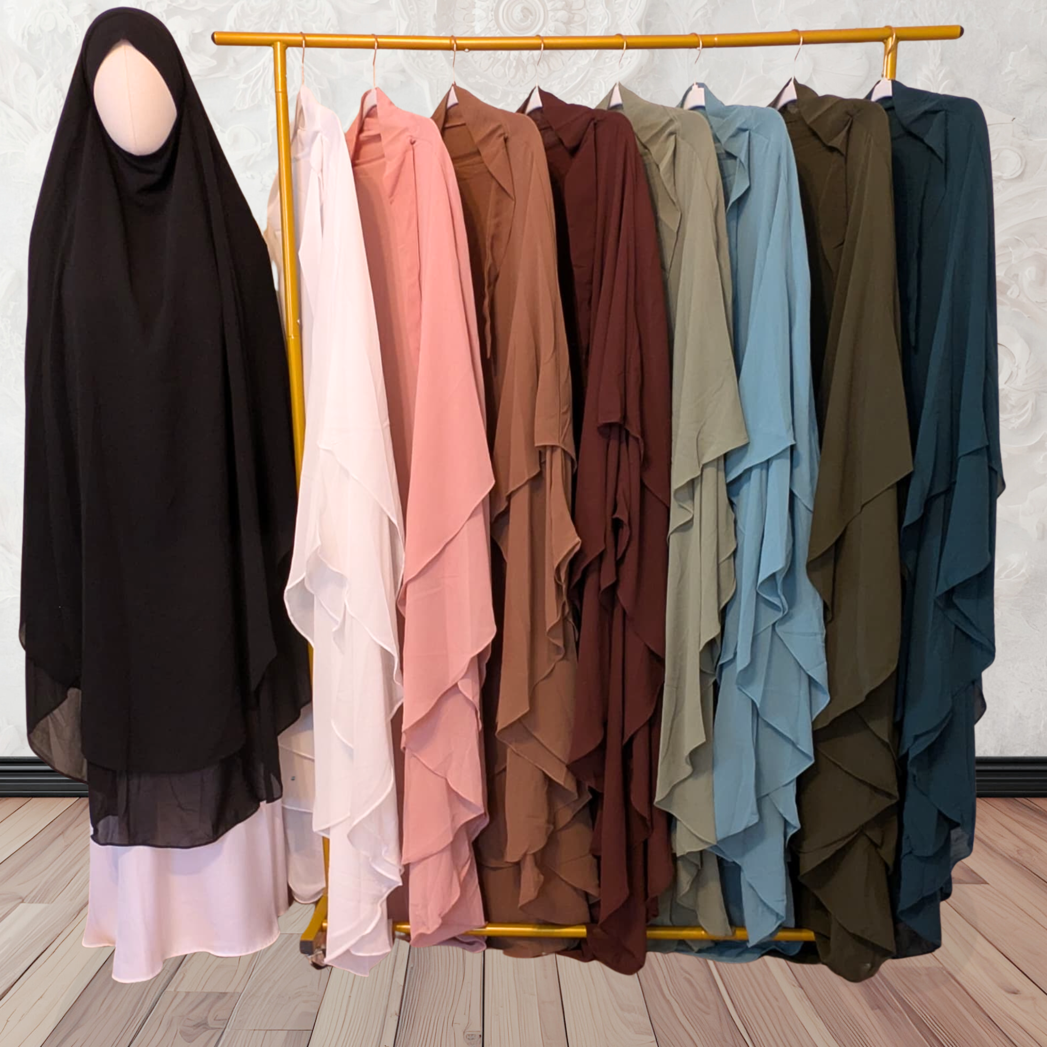 Duaa Khimar (Double layer large Chiffon)