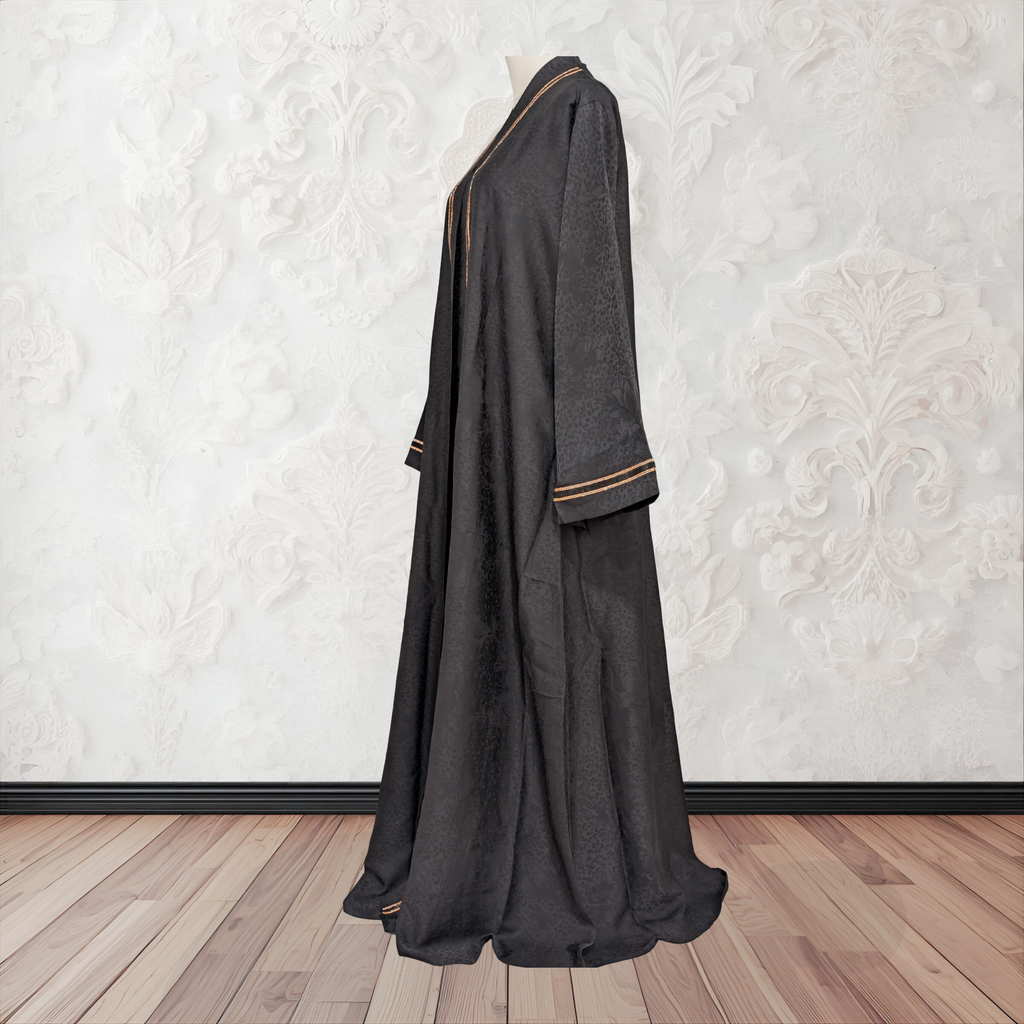 Satin Abaya Black