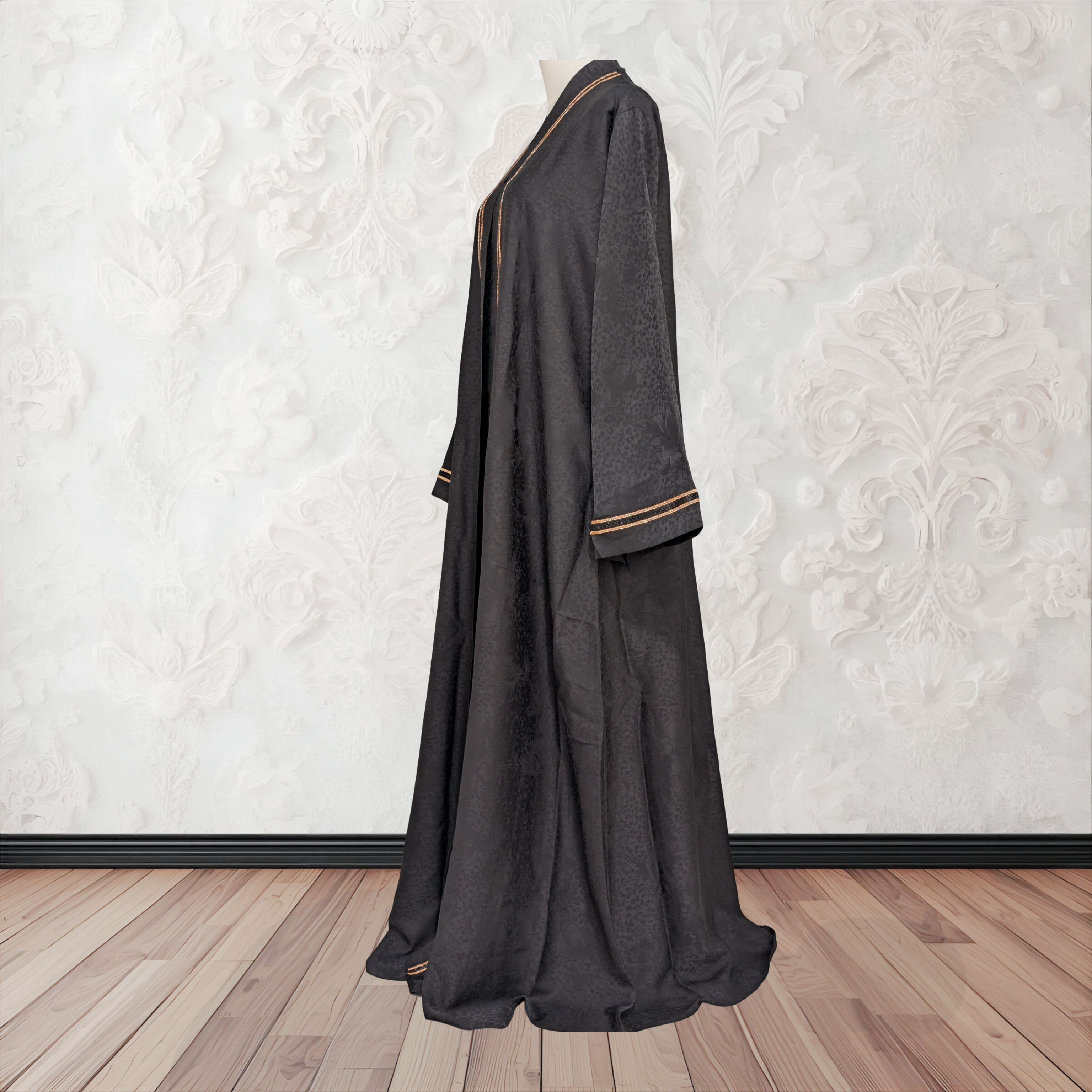 Satin Abaya Black