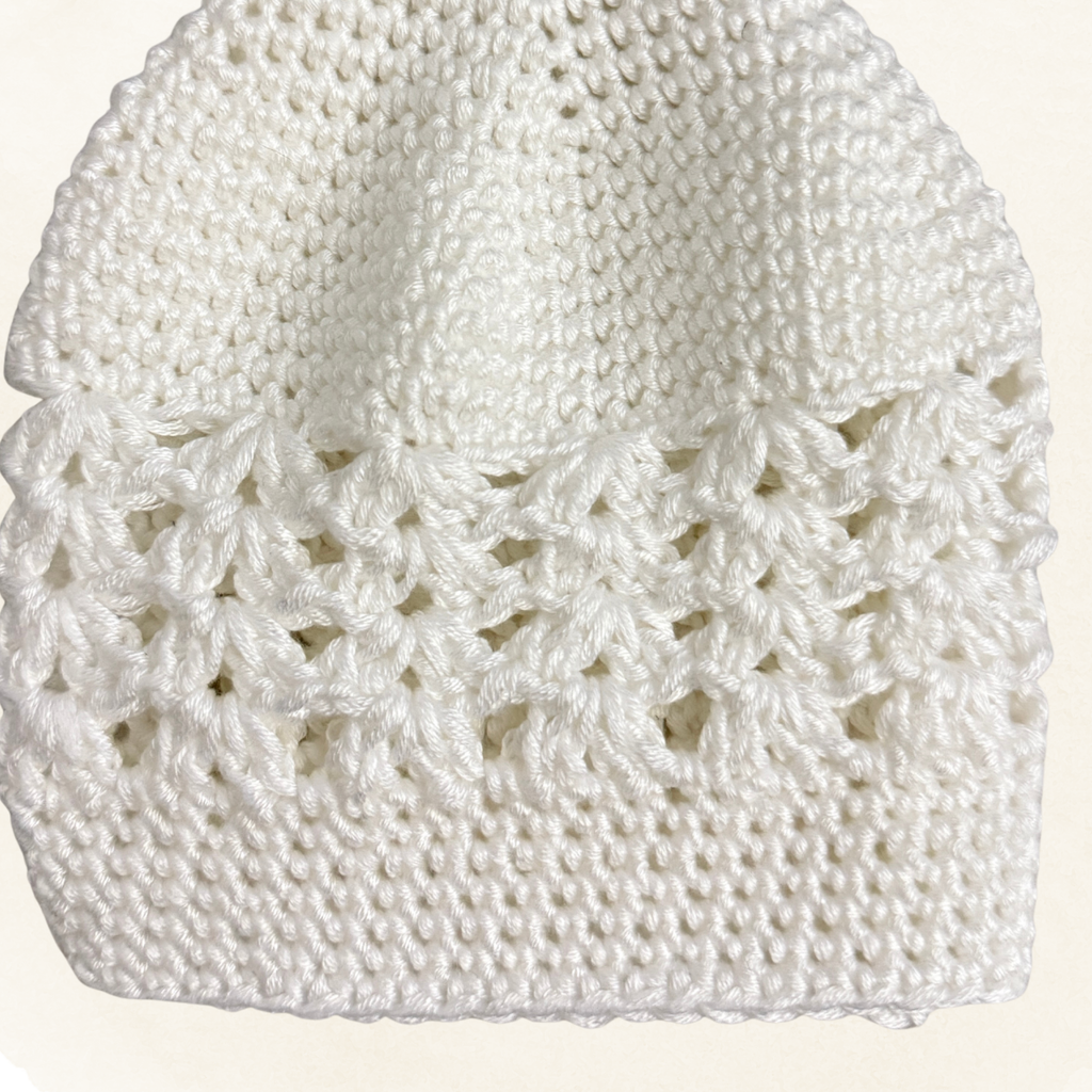 Crochet handmade stretchy kufi/topi (customizable)