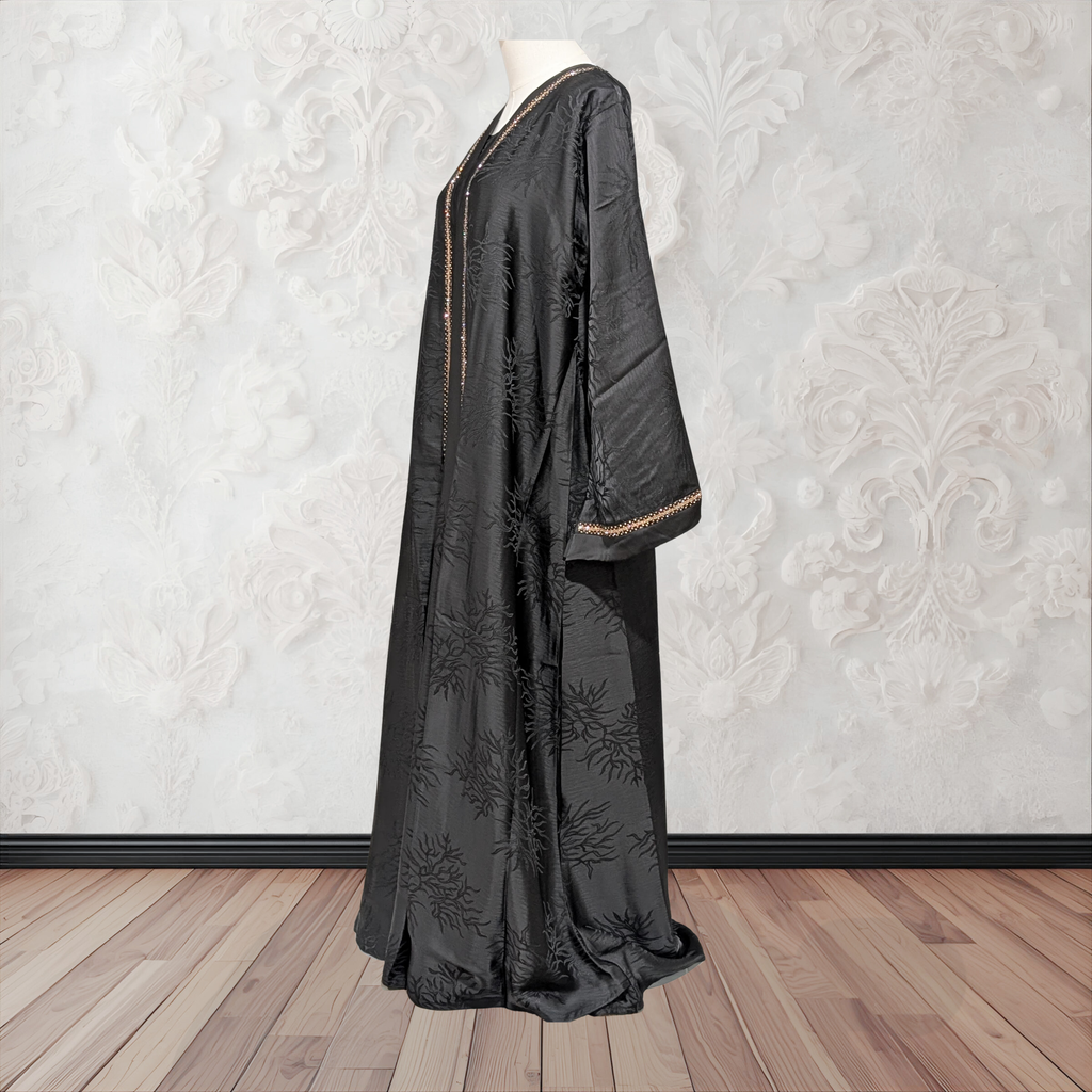 Orchin Abaya In Black