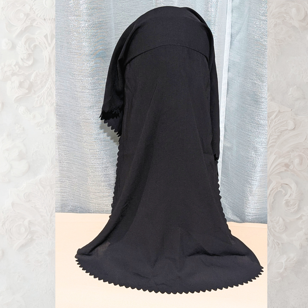 Two layer Niqab in Black