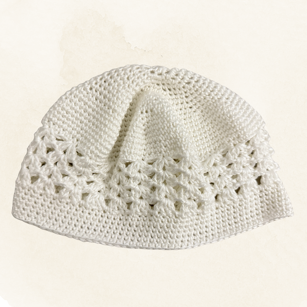 Crochet handmade stretchy kufi/topi (customizable)