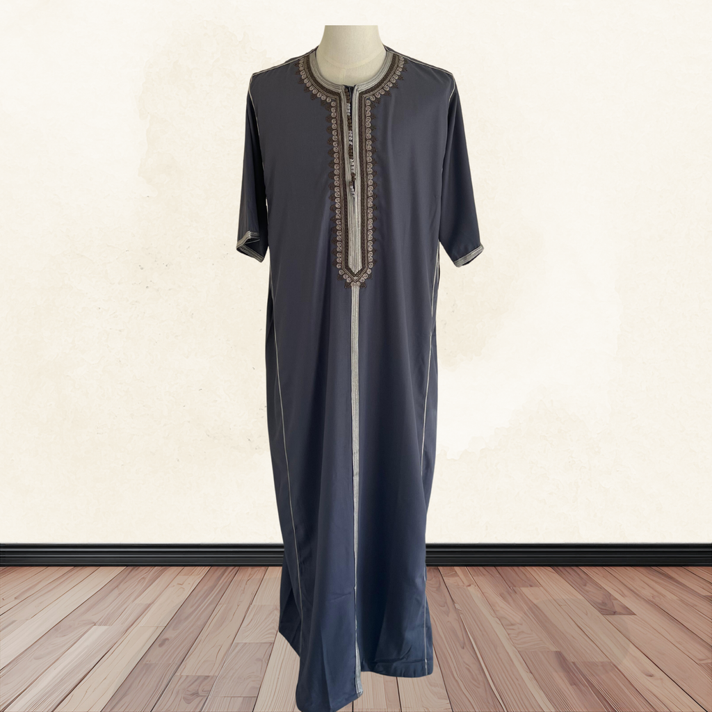 Moroccan Thobe in Gray