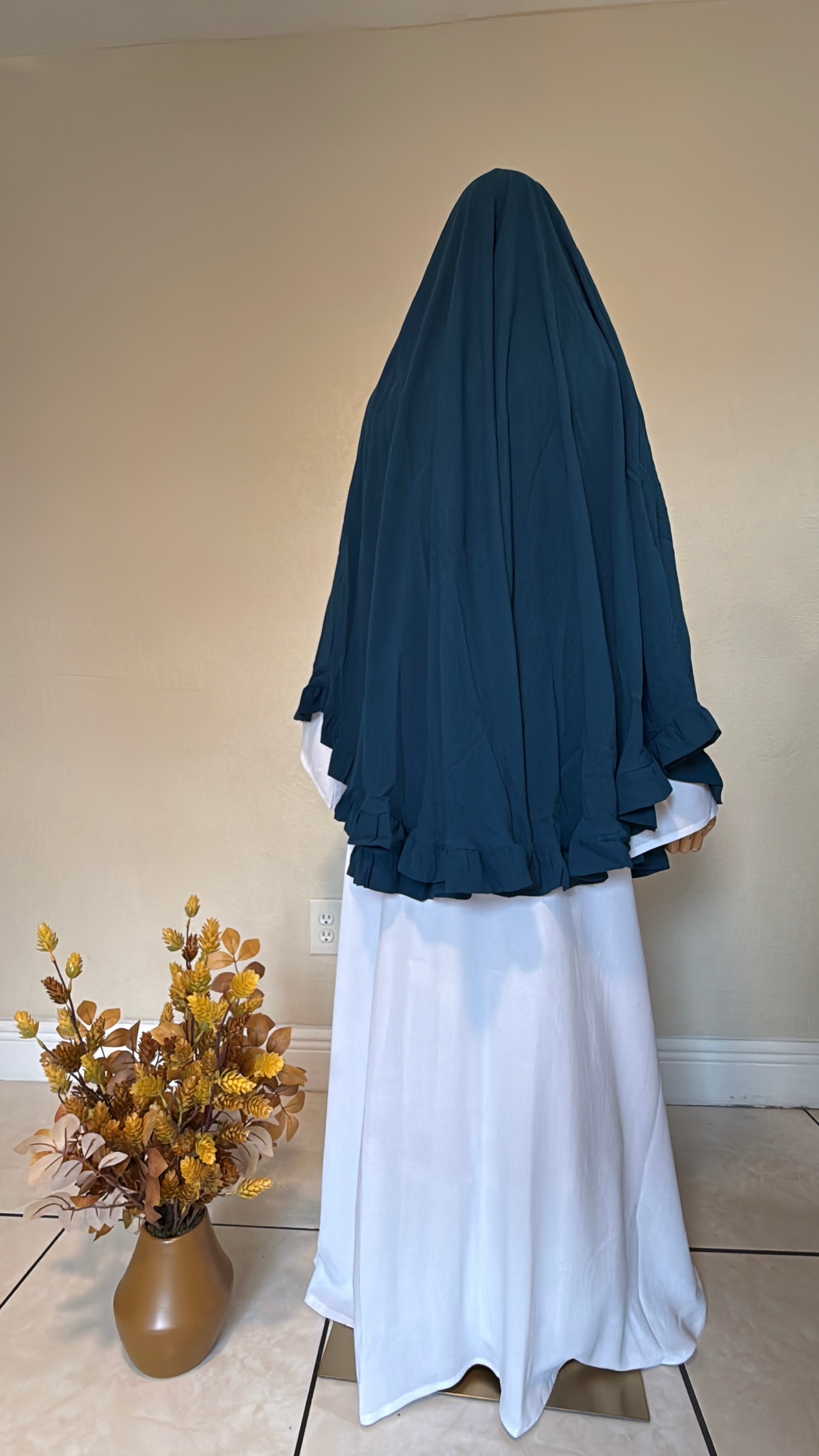 Saafiyah Khimar in Turquoise
