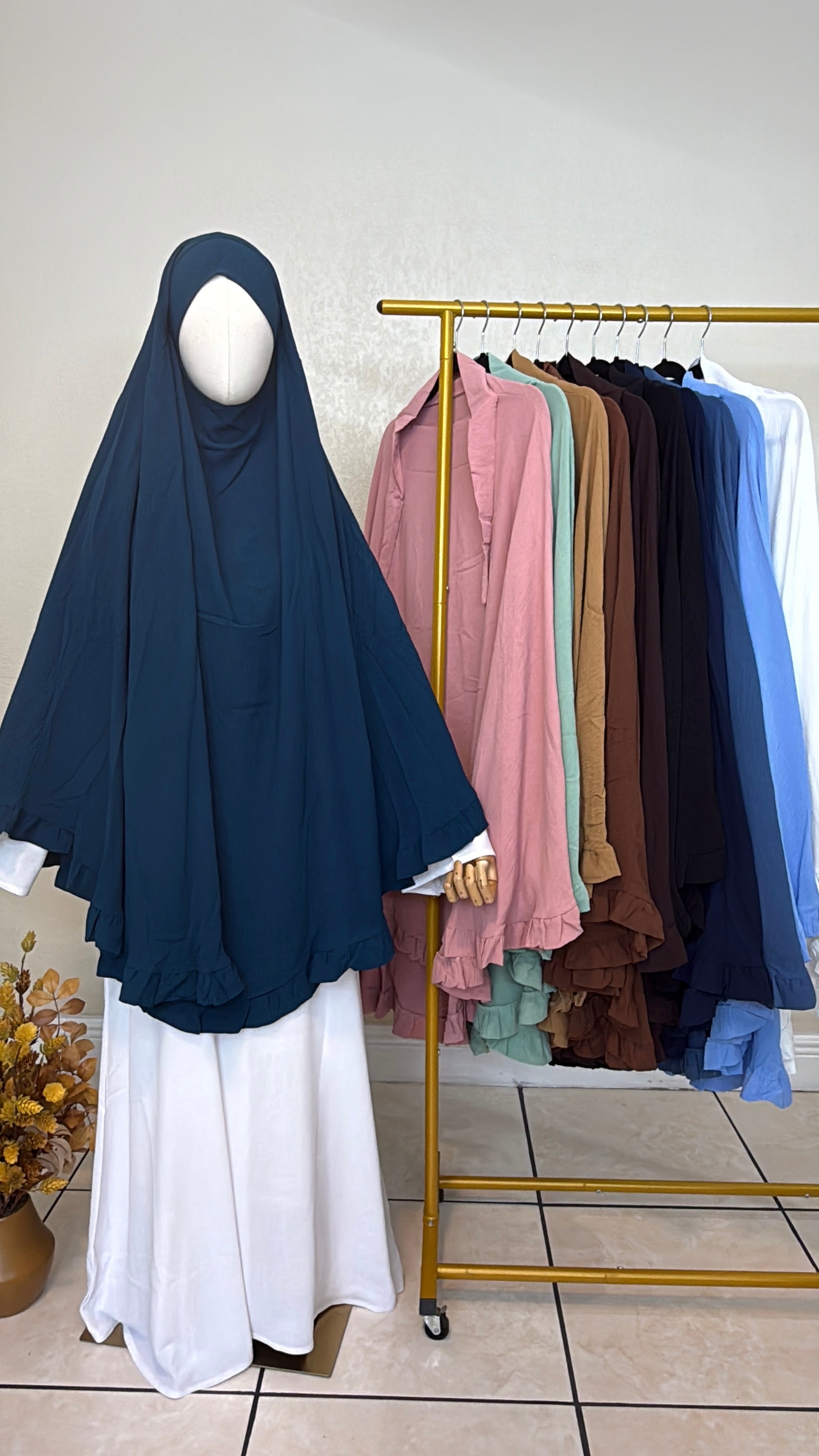 Saafiyah Khimar in Turquoise