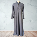 Hasanat Thobe in Light Gray