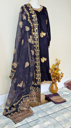 Velvet shelowar kameez