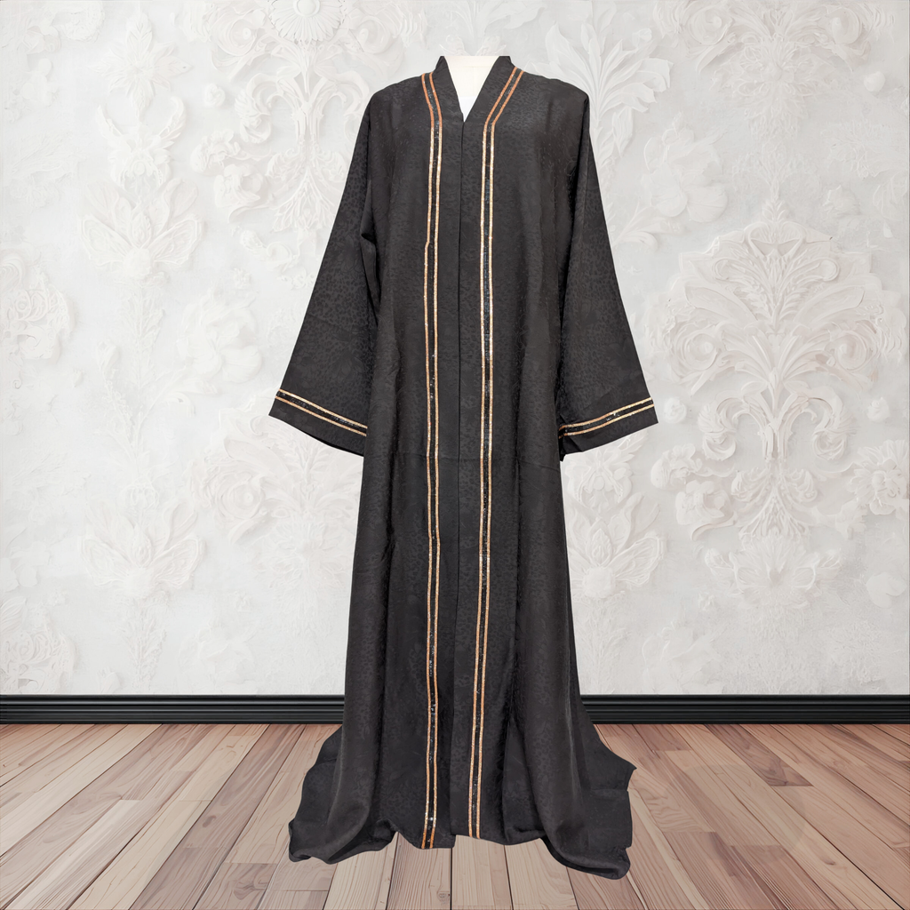 Satin Abaya Black