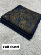 Winter Kurta Set with Embroidered Kashmiri-Style Shawl