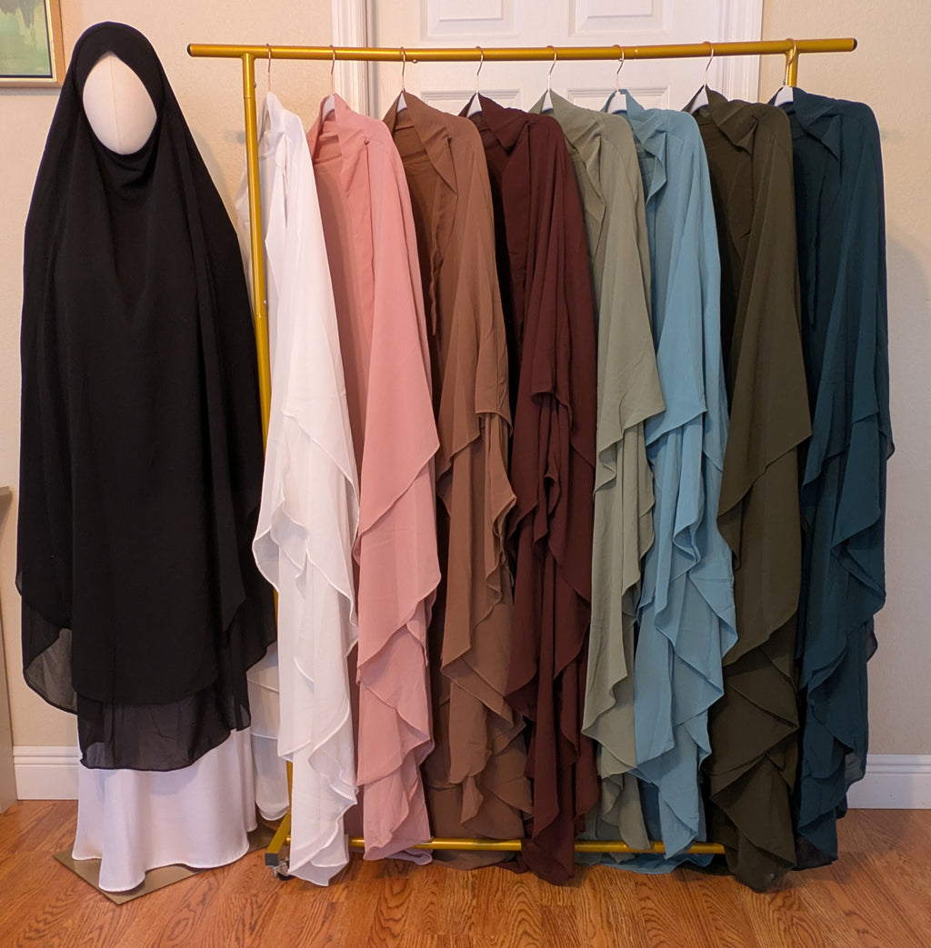 Duaa Khimar (Double layer large Chiffon)