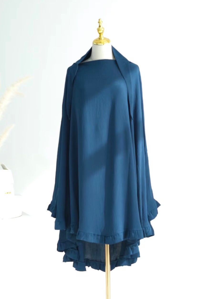 Saafiyah Khimar in Turquoise