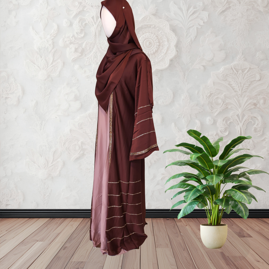 Pink Fusion Abaya
