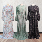 Floral Fancy Abaya in Green