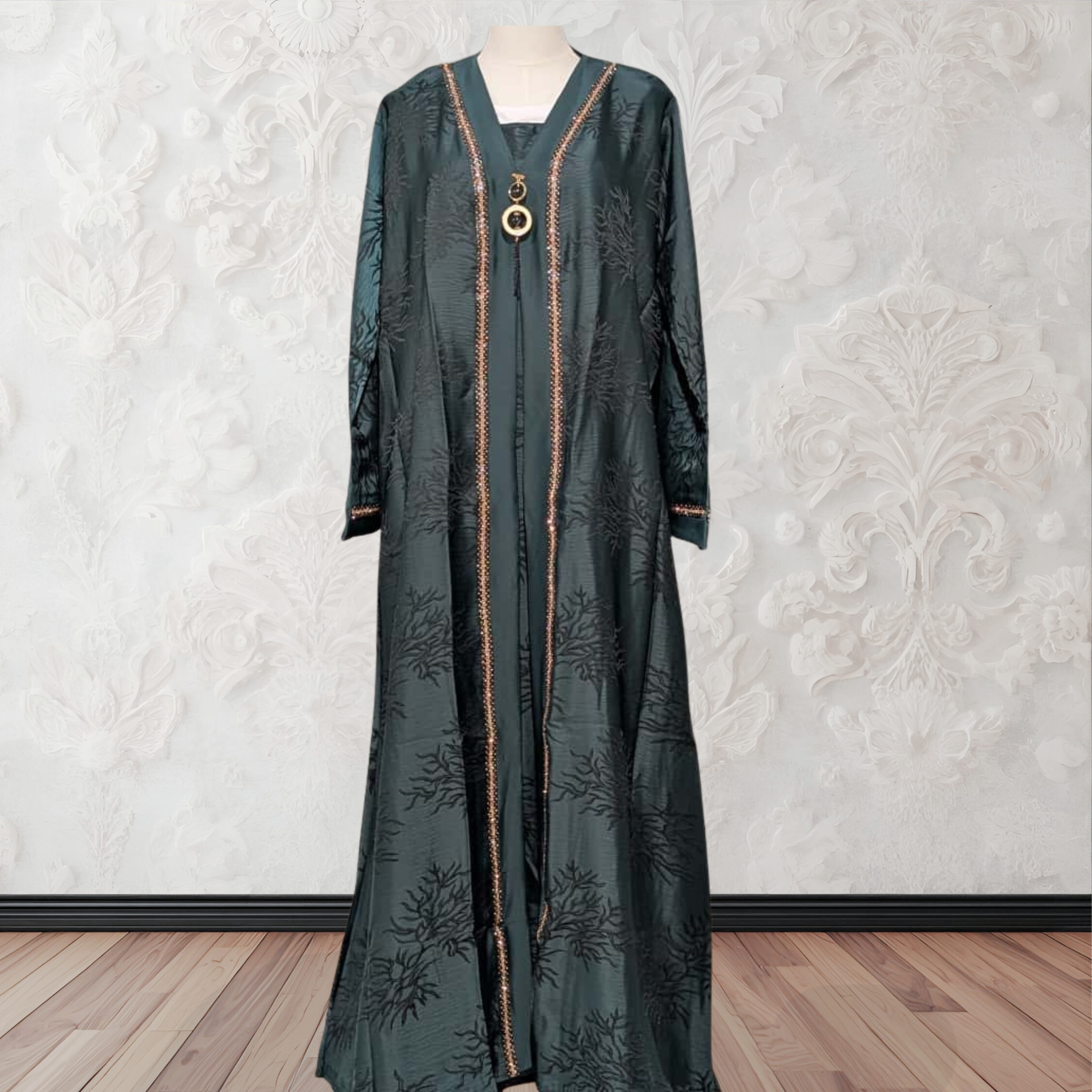 Orchin Abaya in Green