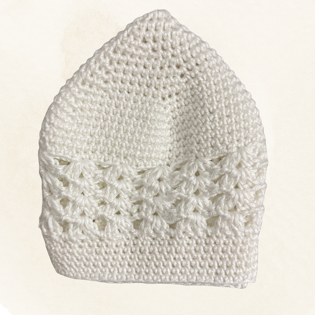 Crochet handmade stretchy kufi/topi (customizable)