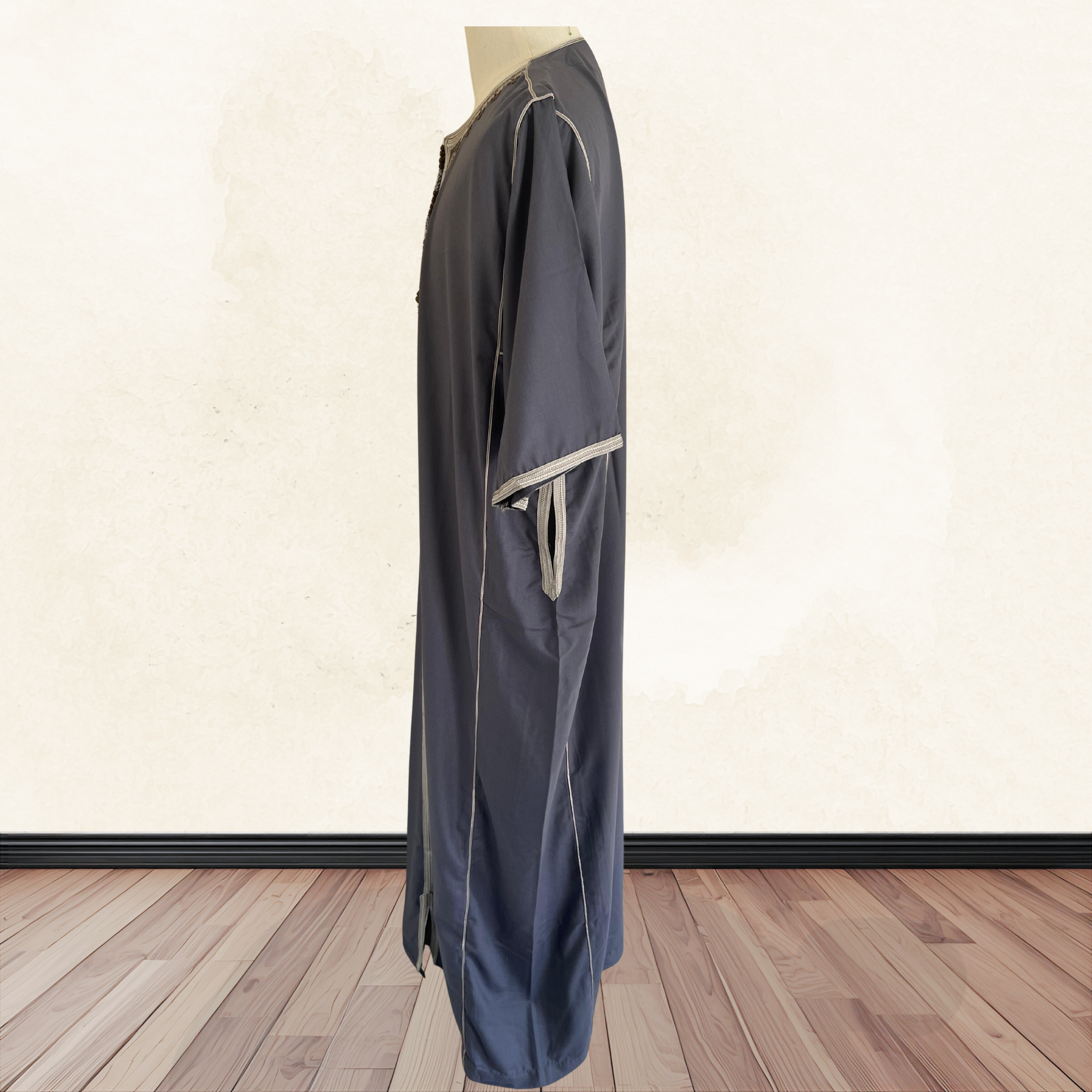 Moroccan Thobe in Gray