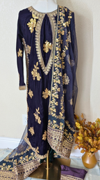 Velvet shelowar kameez