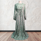 Floral Fancy Abaya in Green