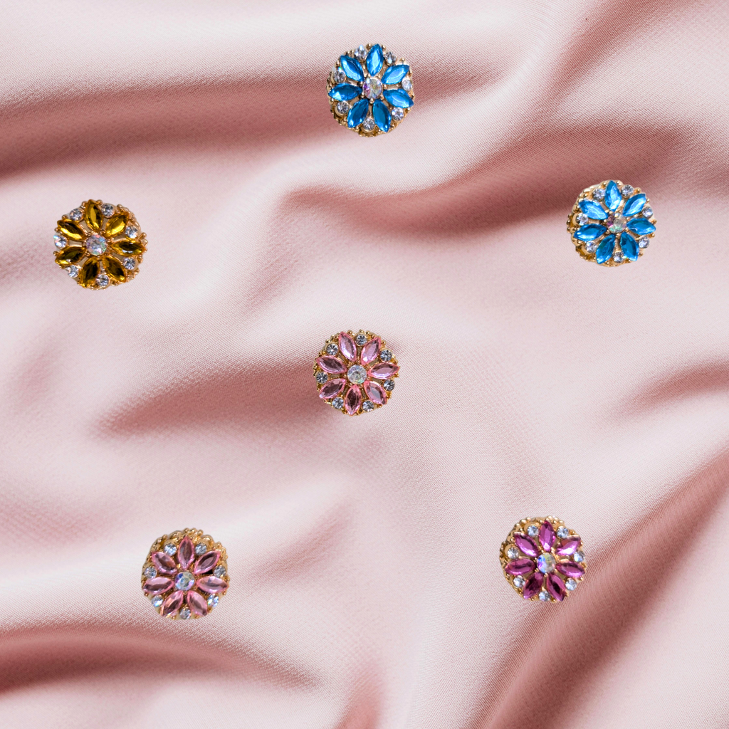 Flower Crystal Hijab Magnet