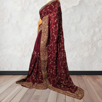 Maroon Banarasi