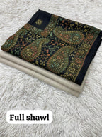 Winter Kurta Set with Embroidered Kashmiri-Style Shawl