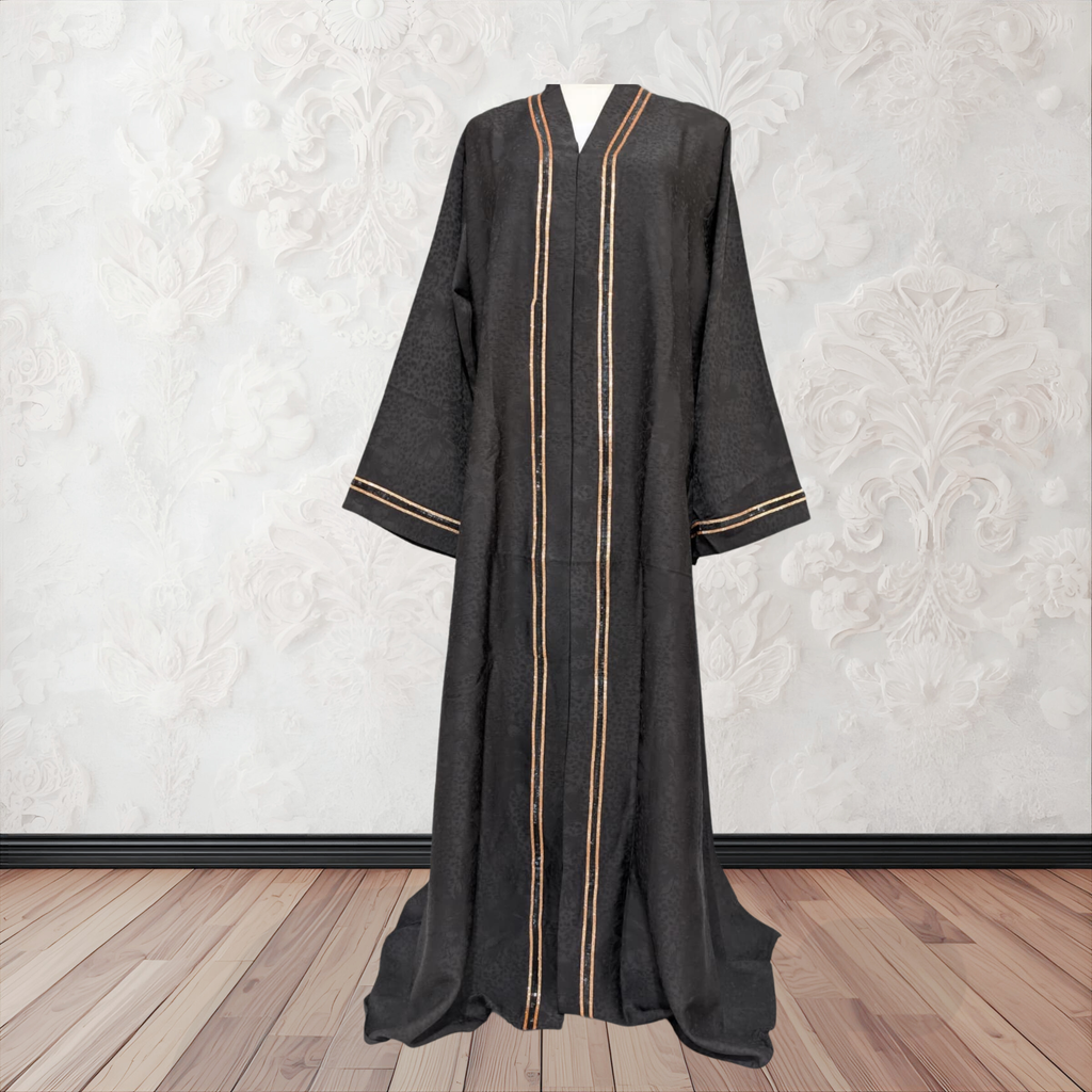 Satin Abaya Black