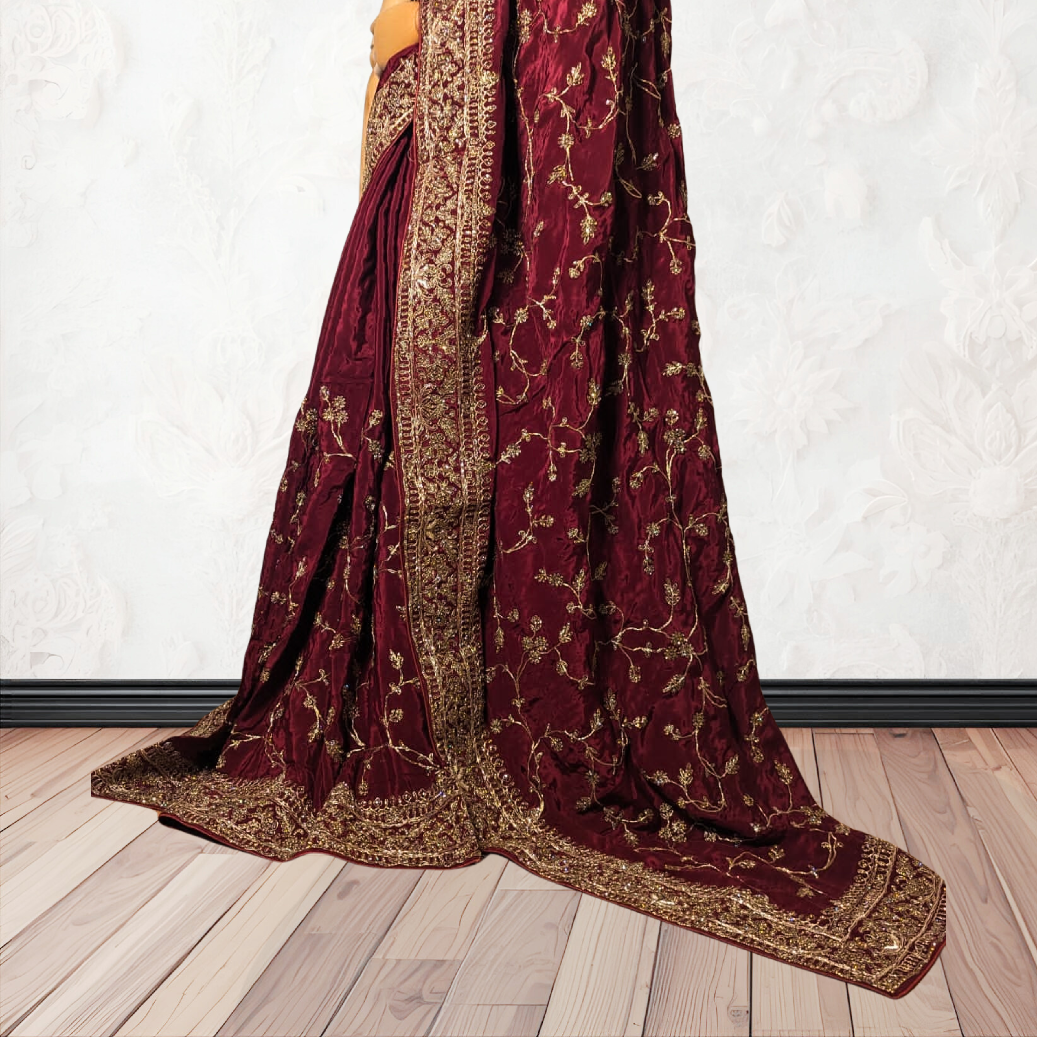 Maroon Banarasi