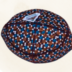 Topi Kufi in Blue and Brown