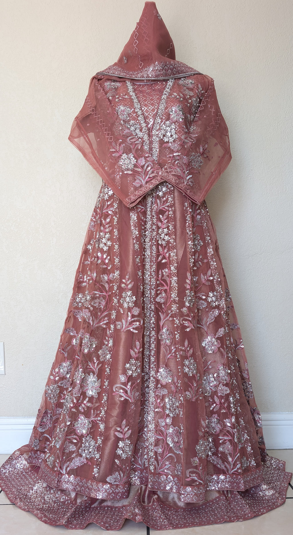 Floral Anarkali dress